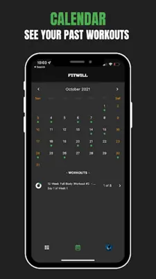 Fitwill Workout Planner android App screenshot 0